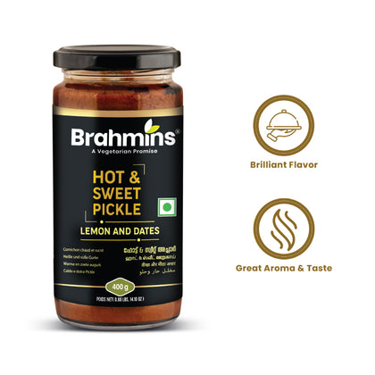 Brahmins Hot & Sweet Pickle 400g